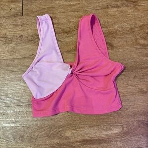 SHEIN Pink and Light Pink Tank Top
